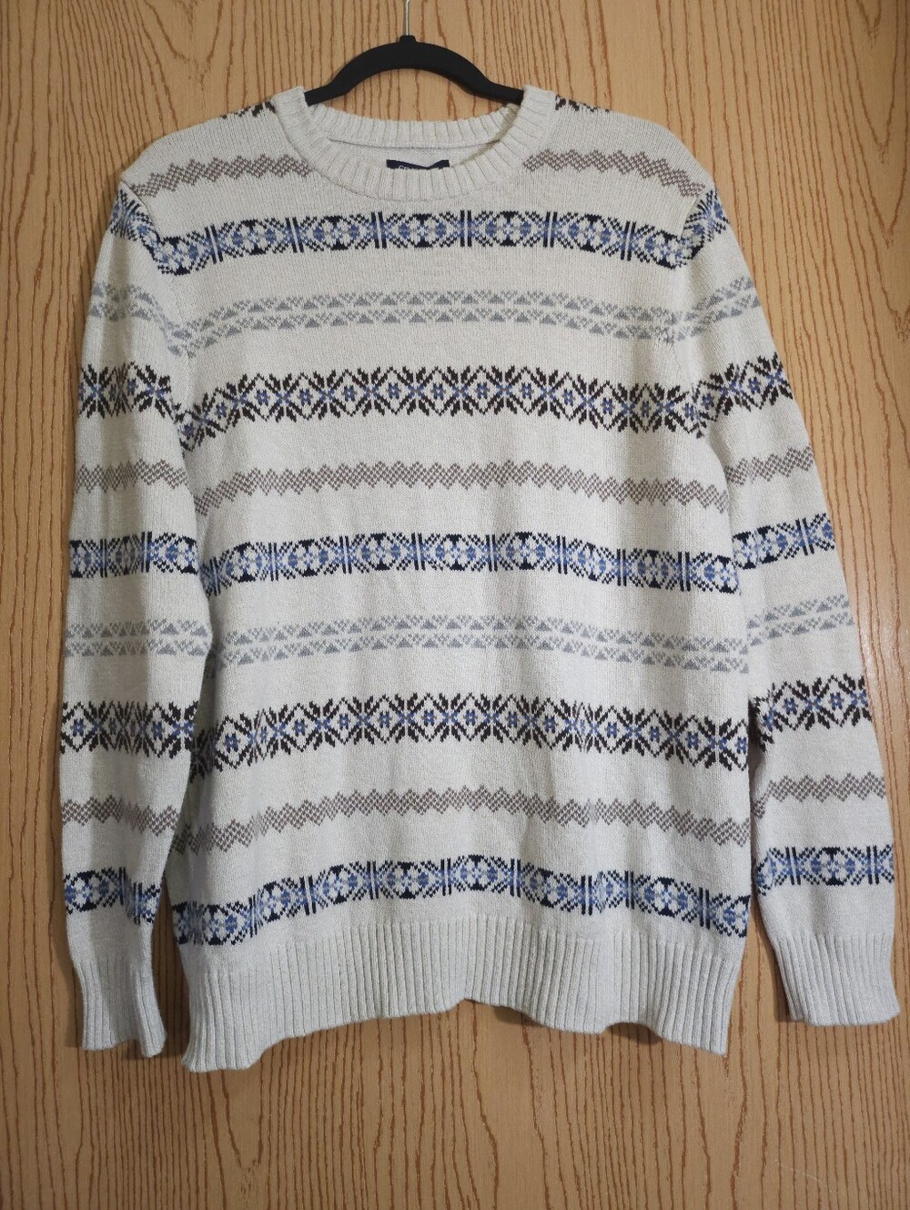 Croft and Barrow Crewneck Sweater Weather Fair Isle Stripes Cozy Maine Fall Y2K